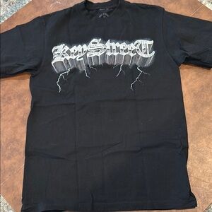 Key Street Black Graphic T-Shirt